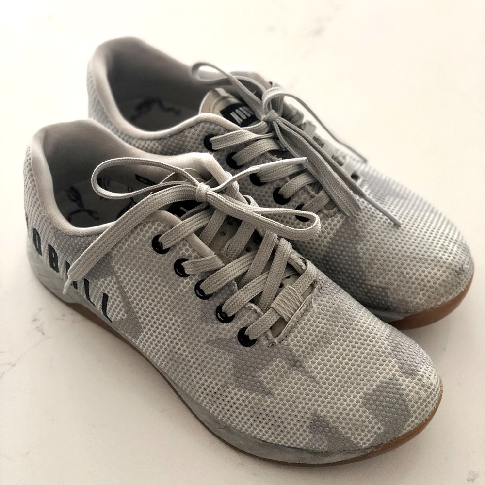 NOBULL PROJECT. Gray camo athletic shoes. Womens size 8.